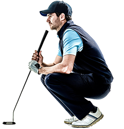 250px Golfer Crouching